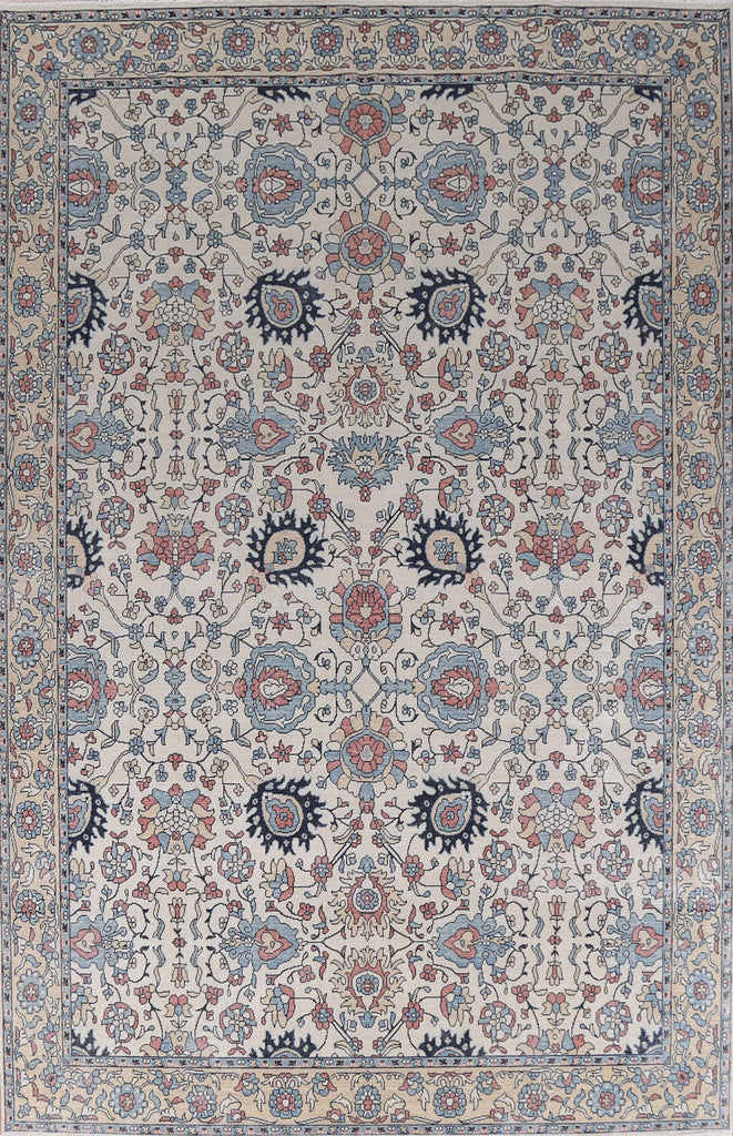 All-Over Floral Sultanabad Ziegler Turkish Rug 9x12