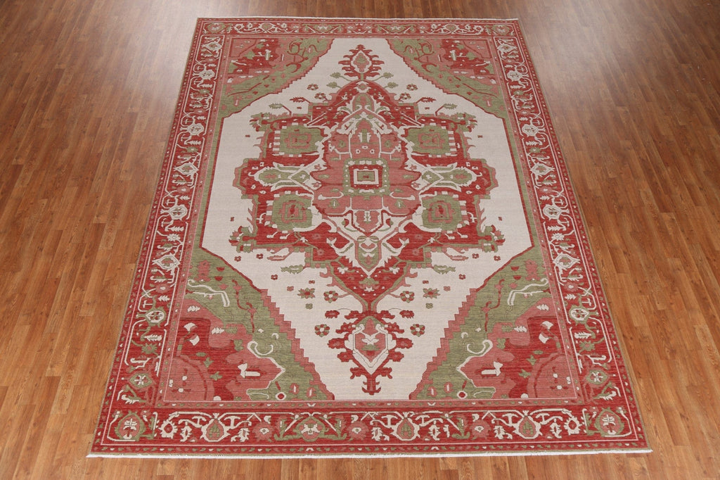 Handmade Wool Heriz Serapi Turkish Rug 9x12