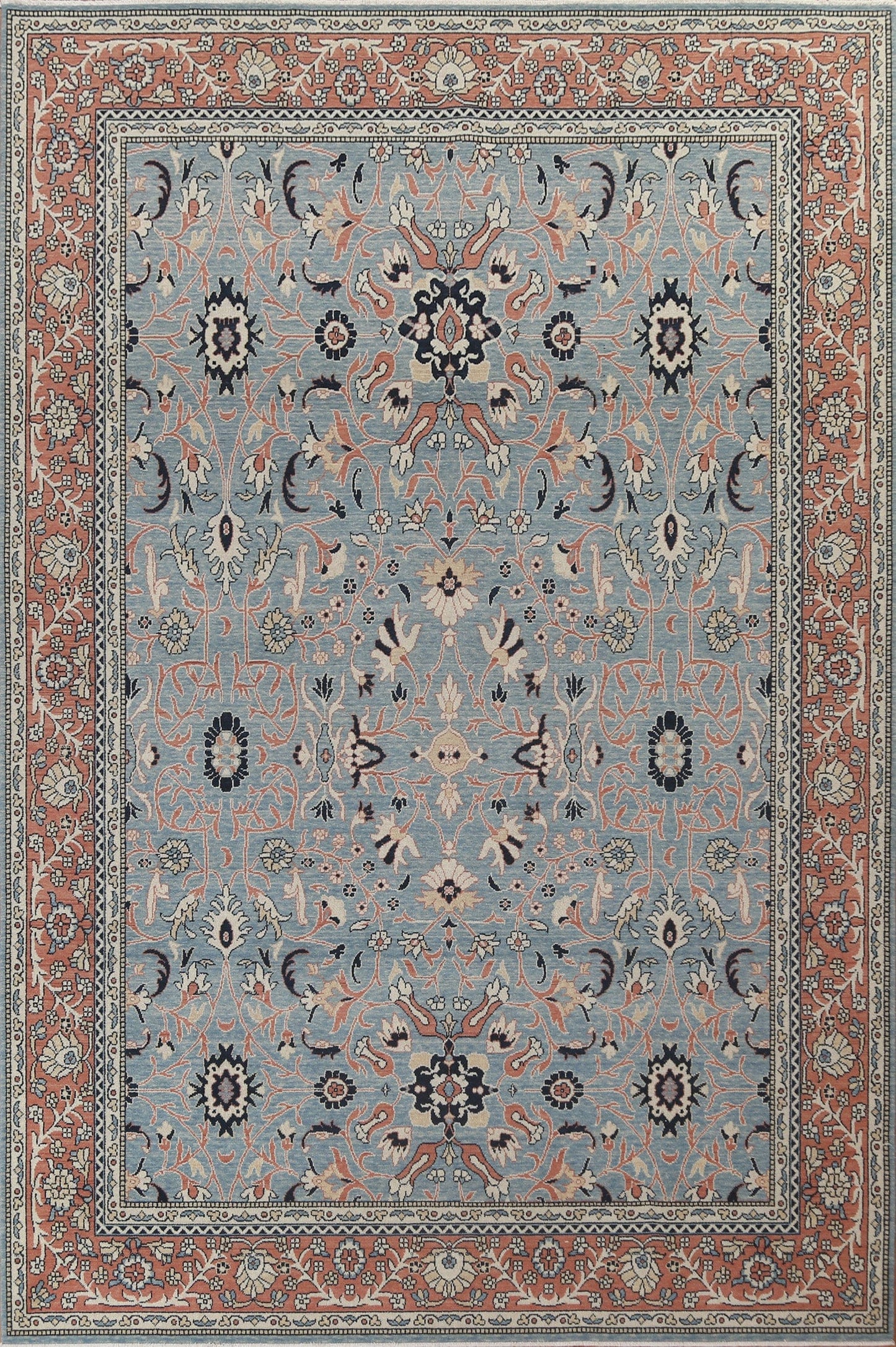 Floral Sultanabad Ziegler Turkish Wool Rug 9x12