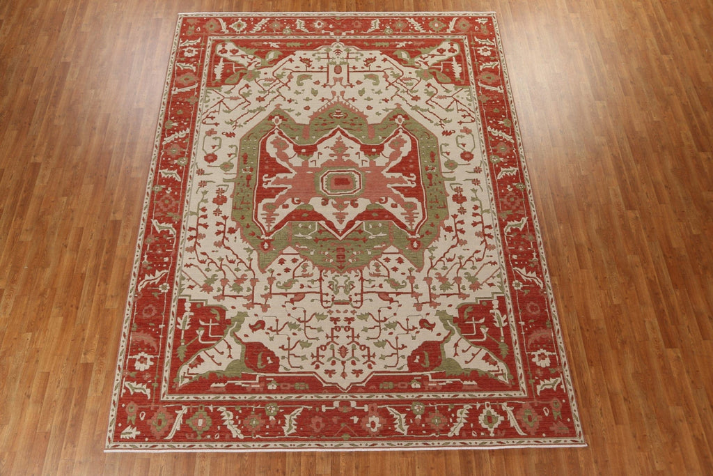 Handmade Heriz Serapi Turkish Wool Rug 9x12