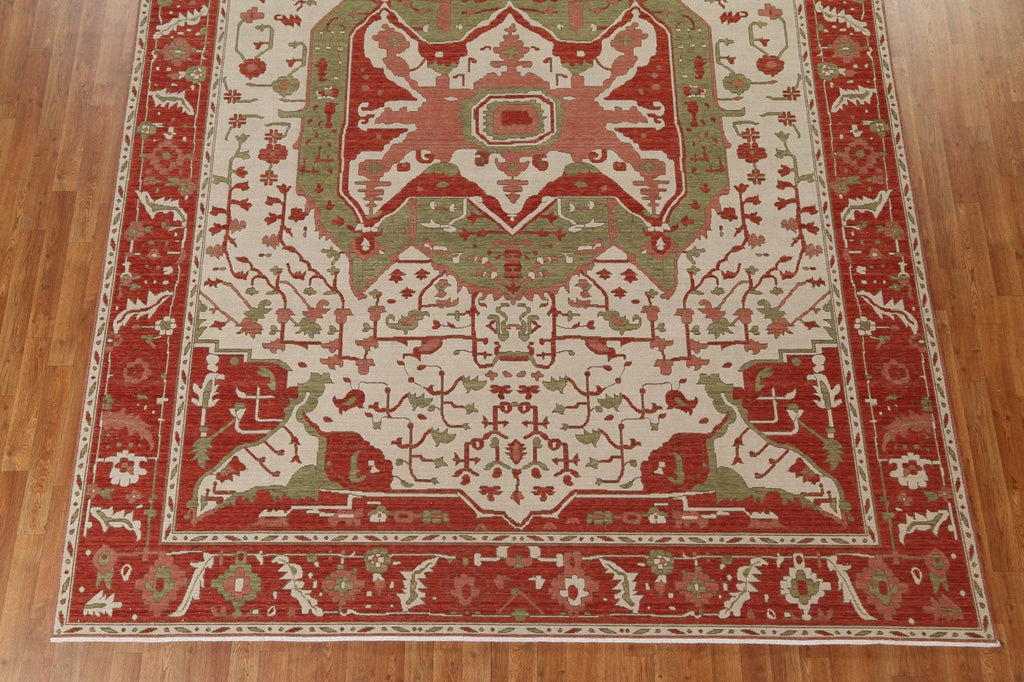 Handmade Heriz Serapi Turkish Wool Rug 9x12