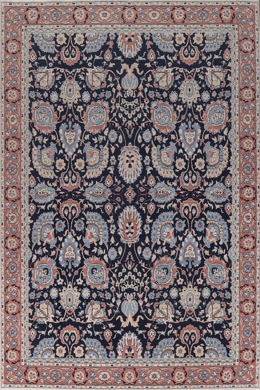 All-Over Floral Sultanabad Ziegler Turkish Wool Rug 9x12