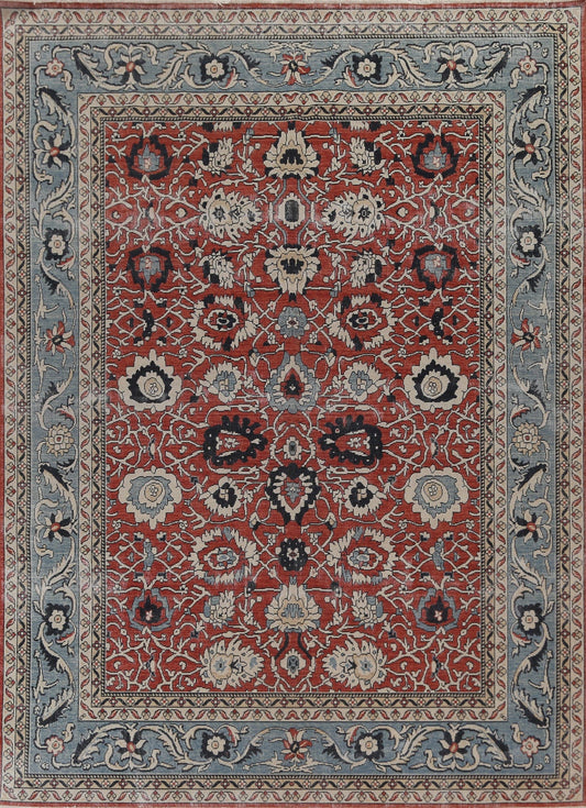 Red Floral Sultanabad Ziegler Turkish Wool Rug 8x10