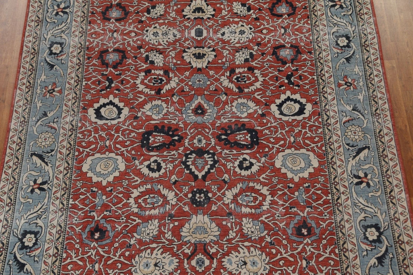 Red Floral Sultanabad Ziegler Turkish Wool Rug 8x10