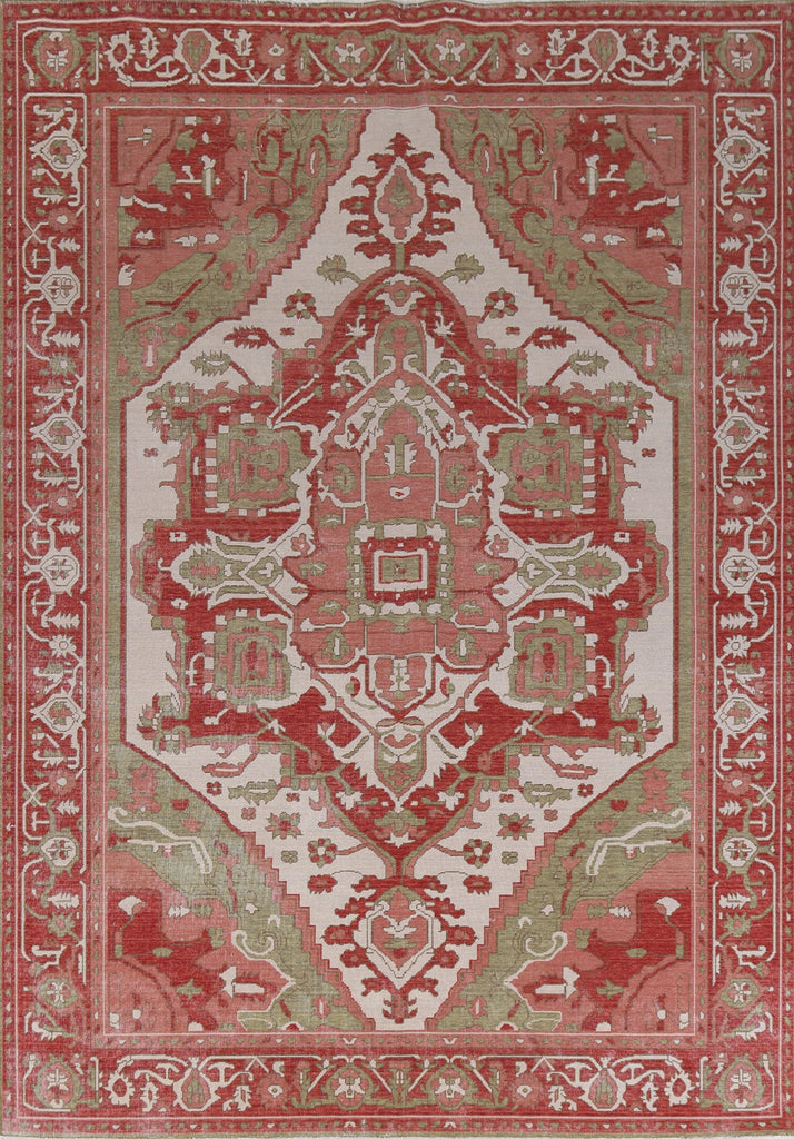 Handmade Heriz Serapi Turkish Wool Rug 8x10