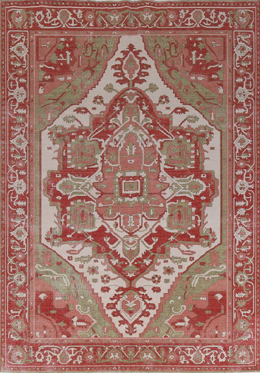 Handmade Heriz Serapi Turkish Wool Rug 8x10