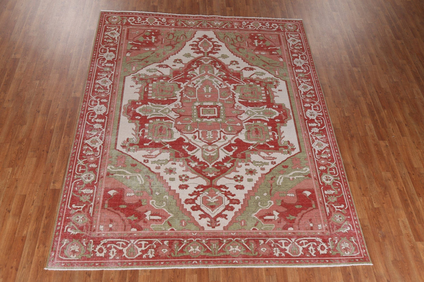 Handmade Heriz Serapi Turkish Wool Rug 8x10