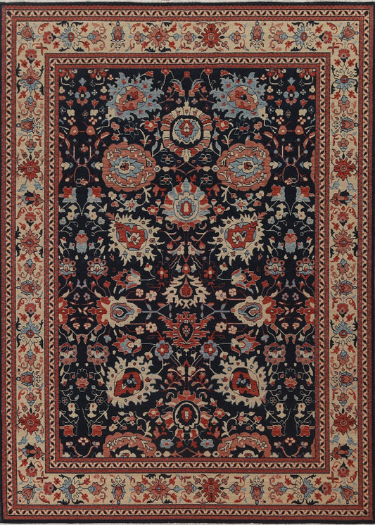 All-Over Floral Sultanabad Ziegler Turkish Wool Rug 8x10