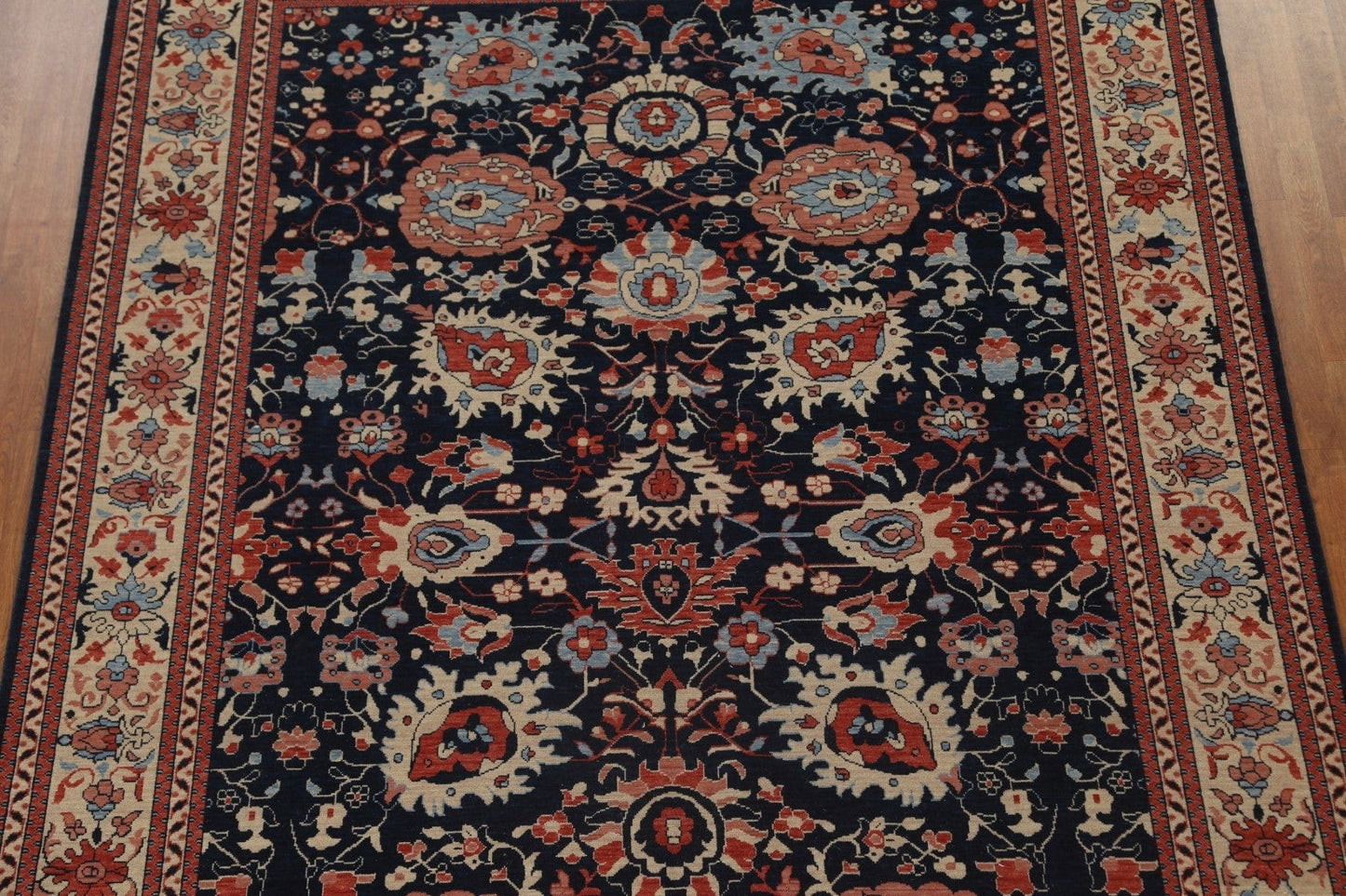 All-Over Floral Sultanabad Ziegler Turkish Wool Rug 8x10