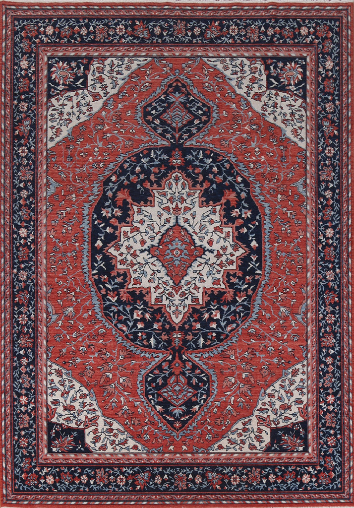 Handmade Red Sarouk Farahan Turkish Wool Rug 8x10