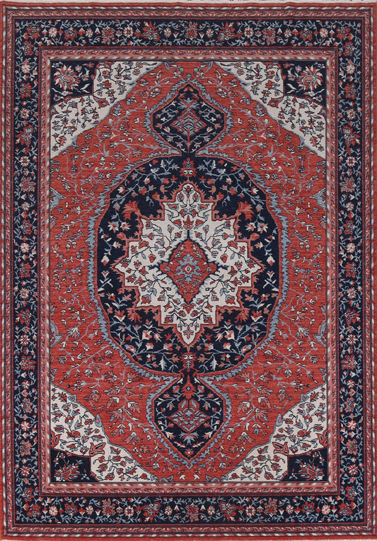 Handmade Red Sarouk Farahan Turkish Wool Rug 8x10