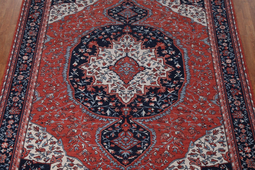 Handmade Red Sarouk Farahan Turkish Wool Rug 8x10