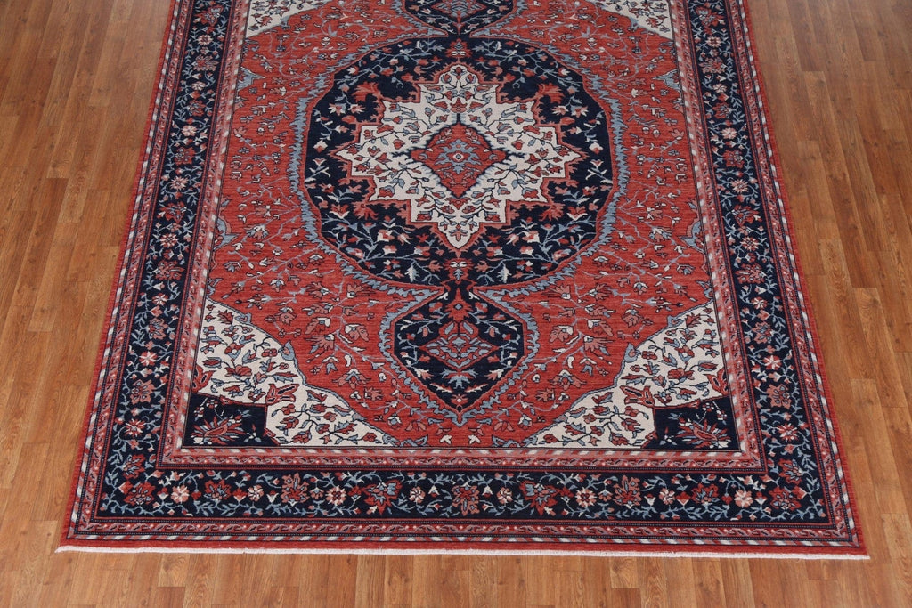 Handmade Red Sarouk Farahan Turkish Wool Rug 8x10