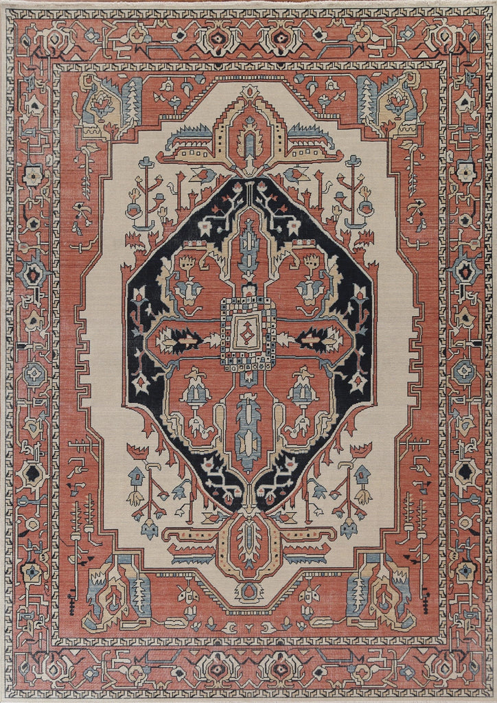 Handmade Heriz Serapi Turkish Wool Rug 8x10