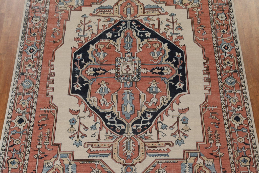 Handmade Heriz Serapi Turkish Wool Rug 8x10