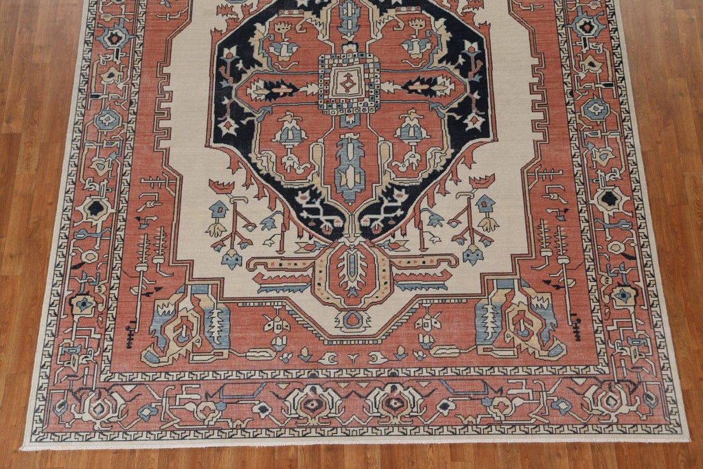 Handmade Heriz Serapi Turkish Wool Rug 8x10