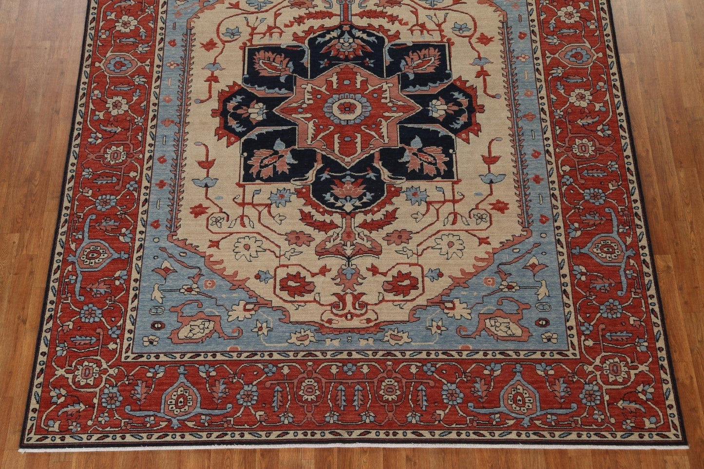 Handmade Wool Heriz Serapi Turkish Rug 8x10