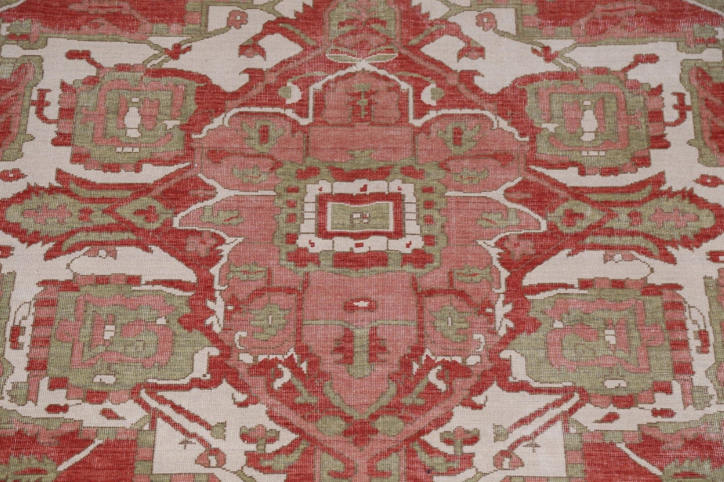 Hand-Knotted Heriz Serapi Turkish Wool Rug 8x10