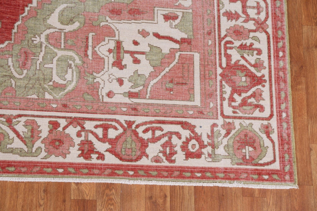 Hand-Knotted Heriz Serapi Turkish Wool Rug 8x10