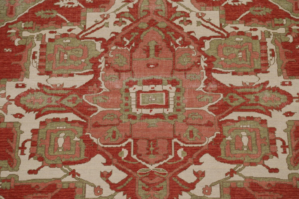 Floral Wool Heriz Serapi Turkish Rug 8x10