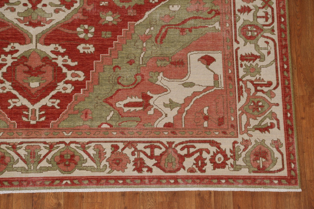 Floral Wool Heriz Serapi Turkish Rug 8x10