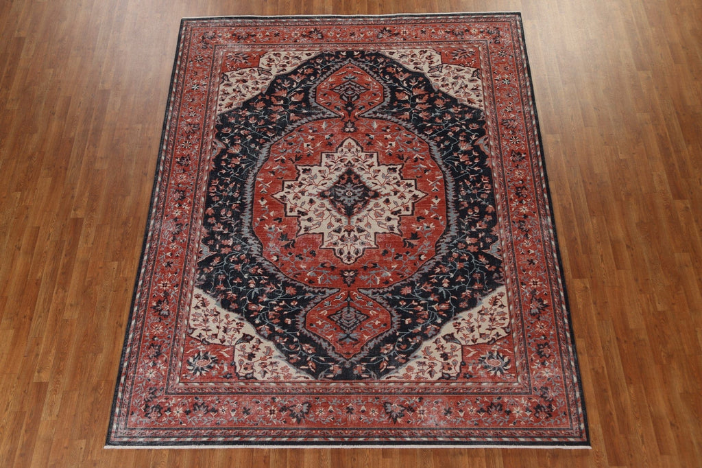 Geometric Handmade Sarouk Farahan Turkish Wool Rug 8x10