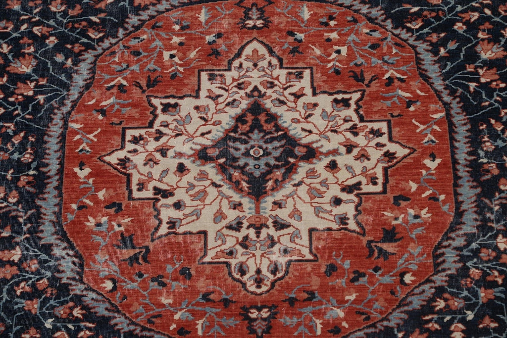 Geometric Handmade Sarouk Farahan Turkish Wool Rug 8x10