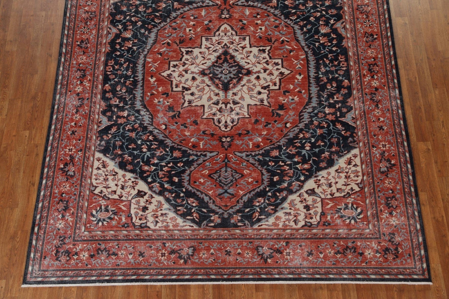 Geometric Handmade Sarouk Farahan Turkish Wool Rug 8x10