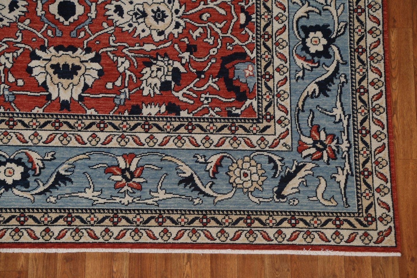 Red Floral Sultanabad Ziegler Wool Turkish Rug 7x10