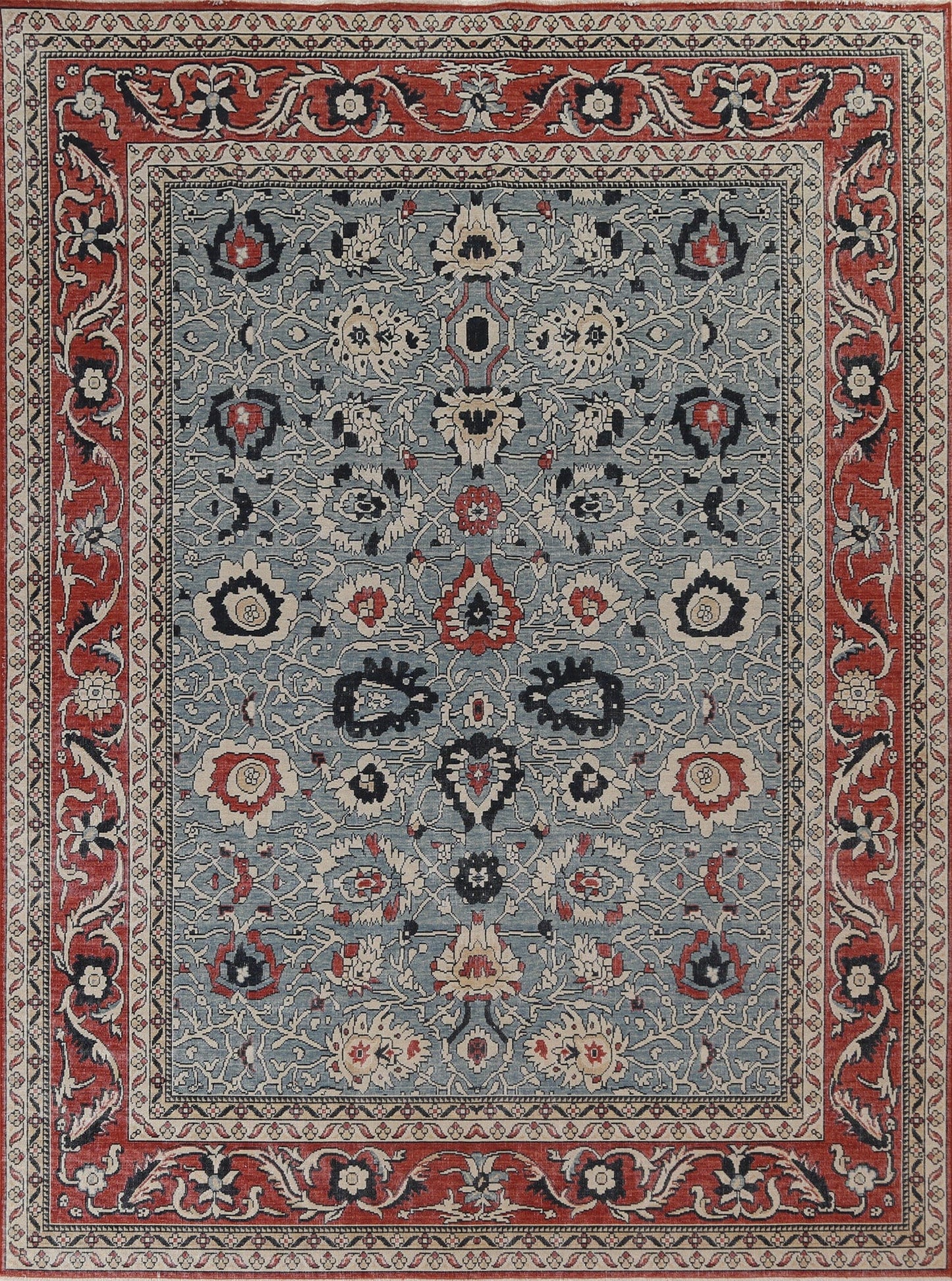 Floral Sultanabad Ziegler Wool Turkish Rug 8x10