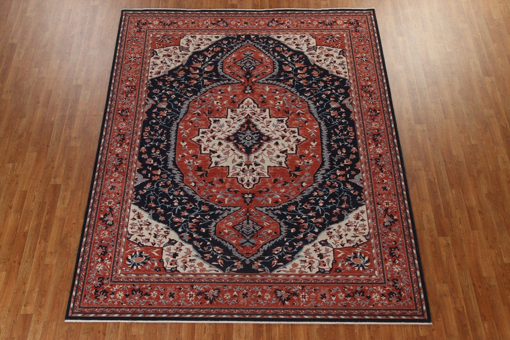 Geometric Handmade Sarouk Farahan Wool Turkish Rug 8x10