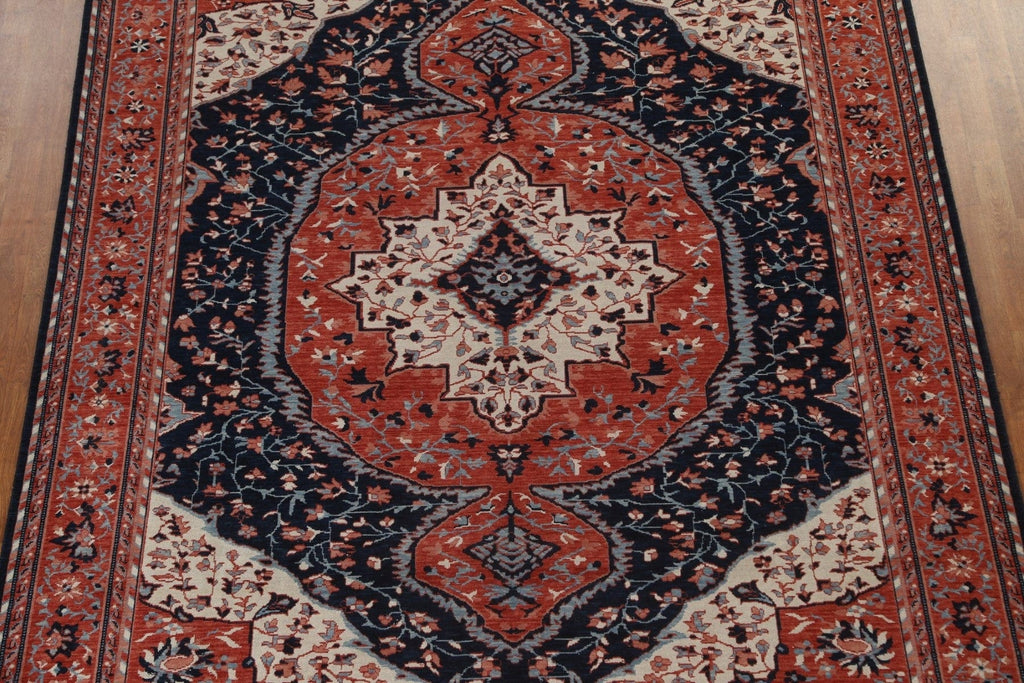 Geometric Handmade Sarouk Farahan Wool Turkish Rug 8x10