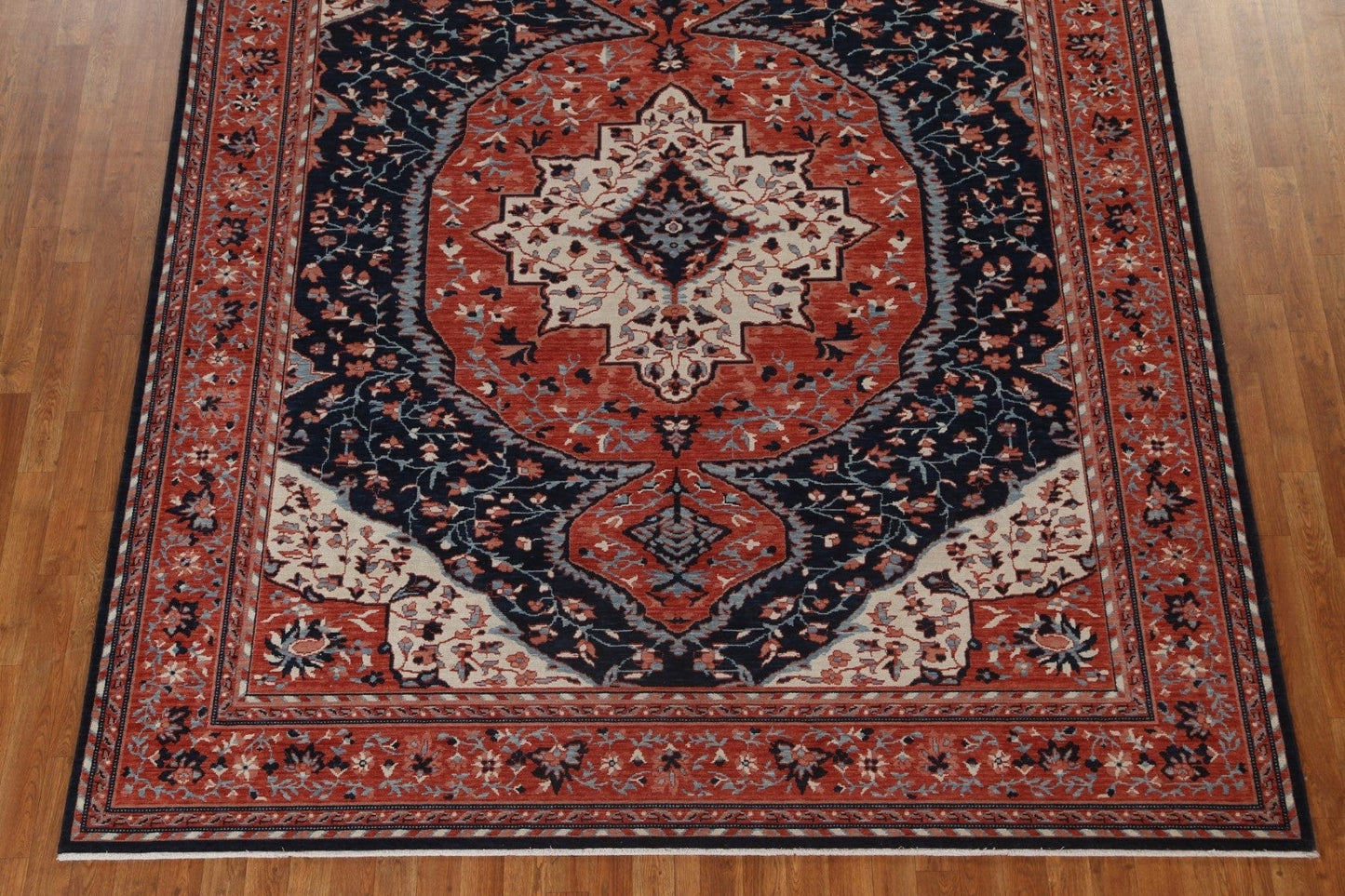 Geometric Handmade Sarouk Farahan Wool Turkish Rug 8x10