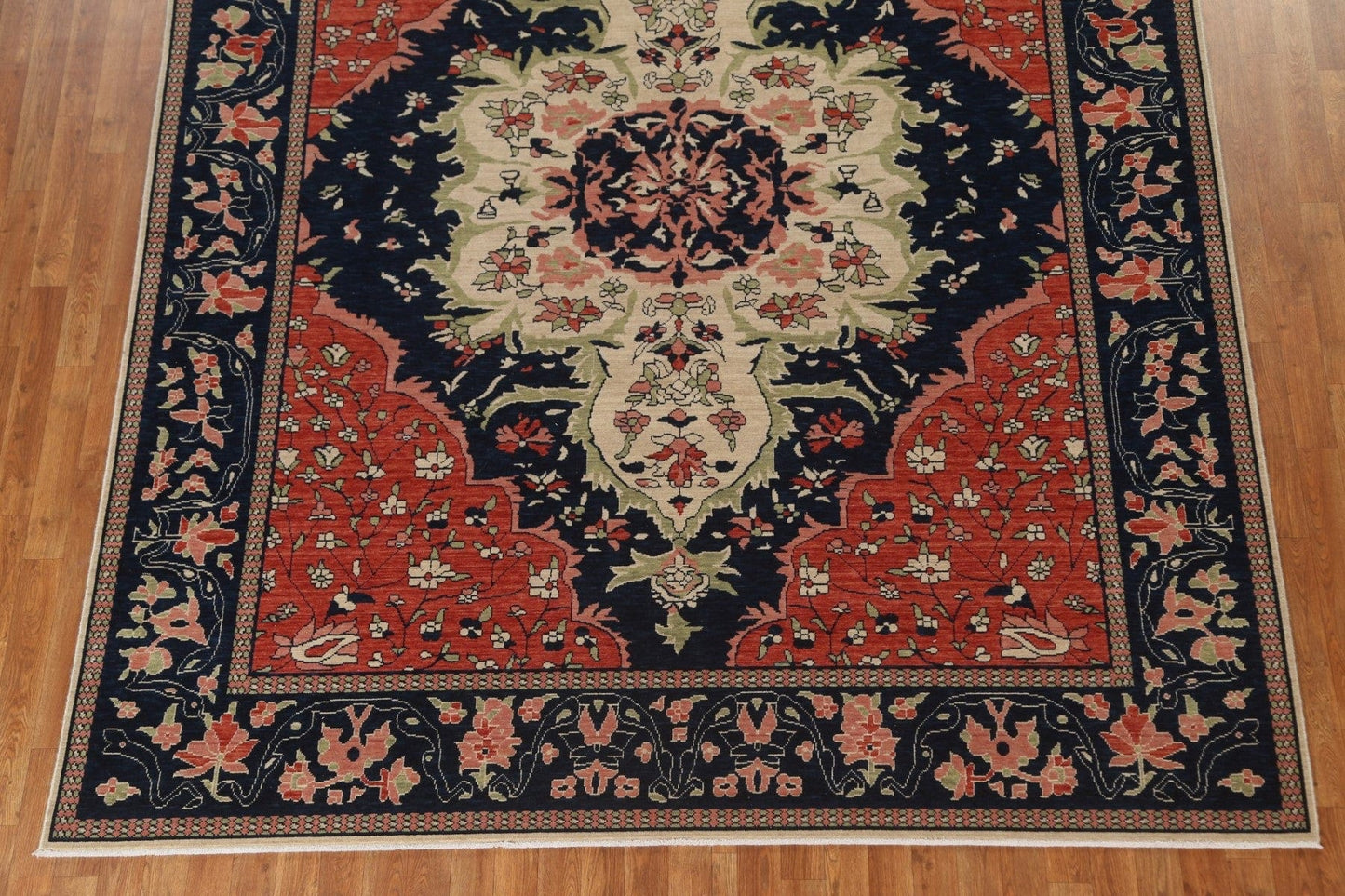 Geometric Handmade Sarouk Farahan Wool Turkish Rug 8x10