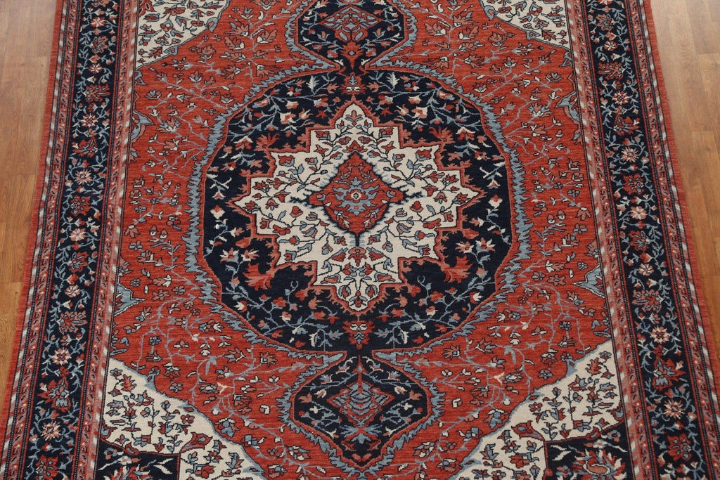 Geometric Red Sarouk Farahan Wool Turkish Rug 8x10