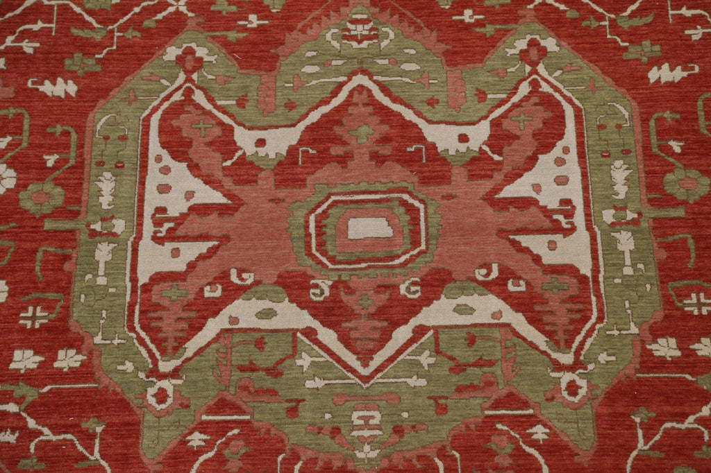 Geometric Heriz Serapi Wool Turkish Rug 8x10