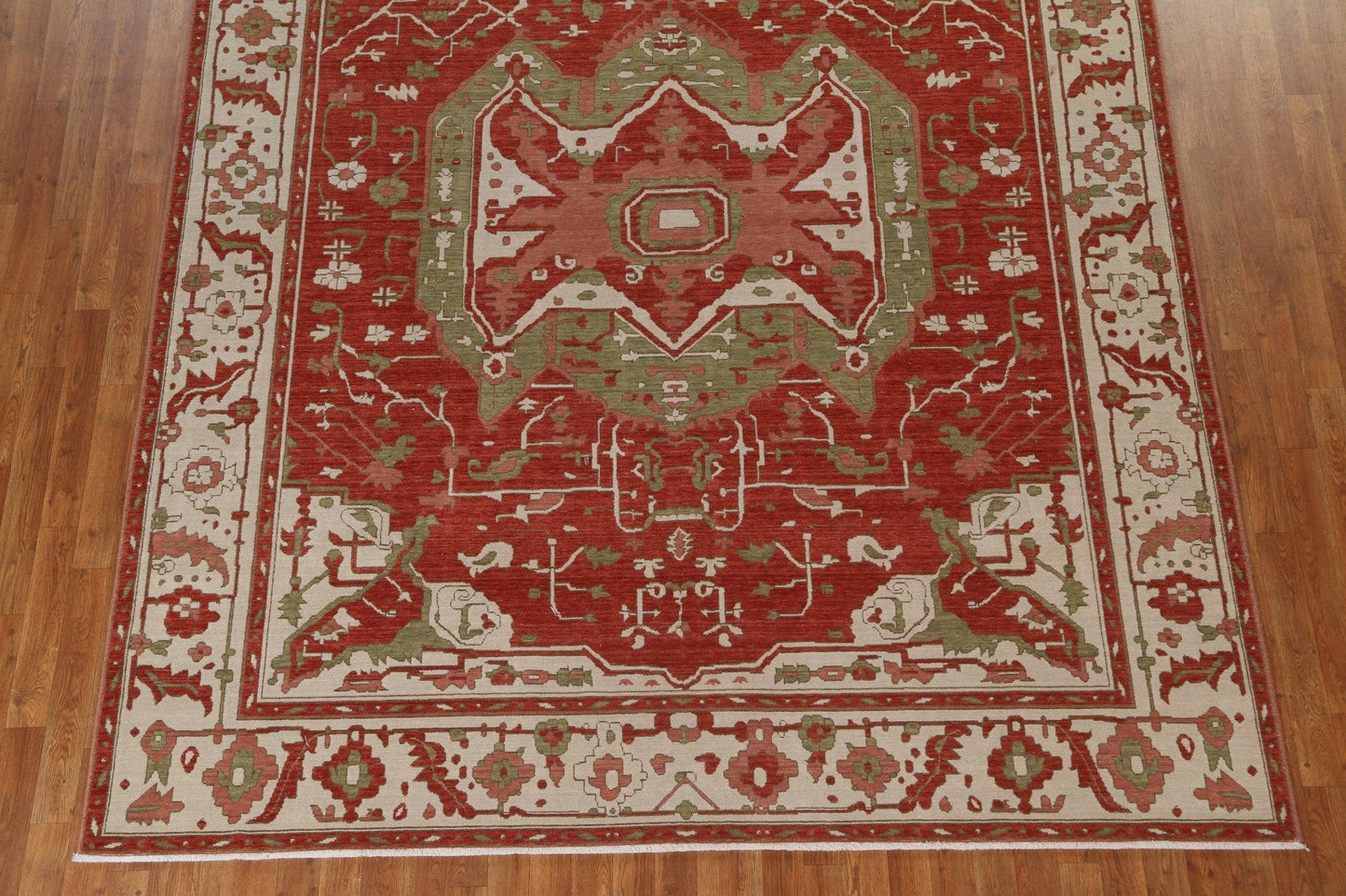 Geometric Heriz Serapi Wool Turkish Rug 8x10