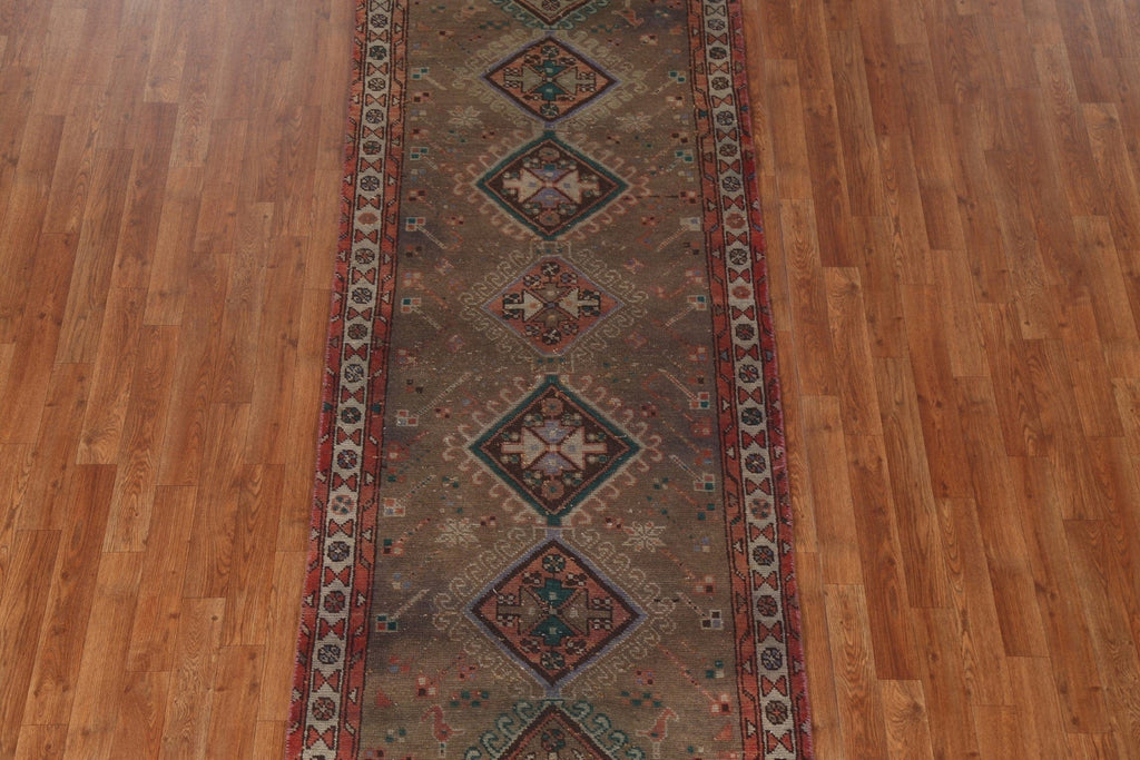 Handmade Wool Yalameh Persian Runner Rug 3x10