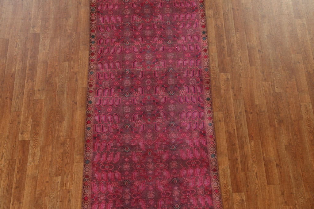 Vintage Wool Mahal Persian Runner Rug 3x9