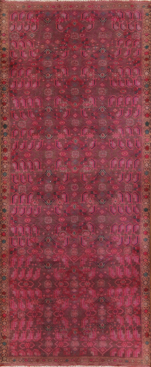 Vintage Wool Mahal Persian Runner Rug 3x9