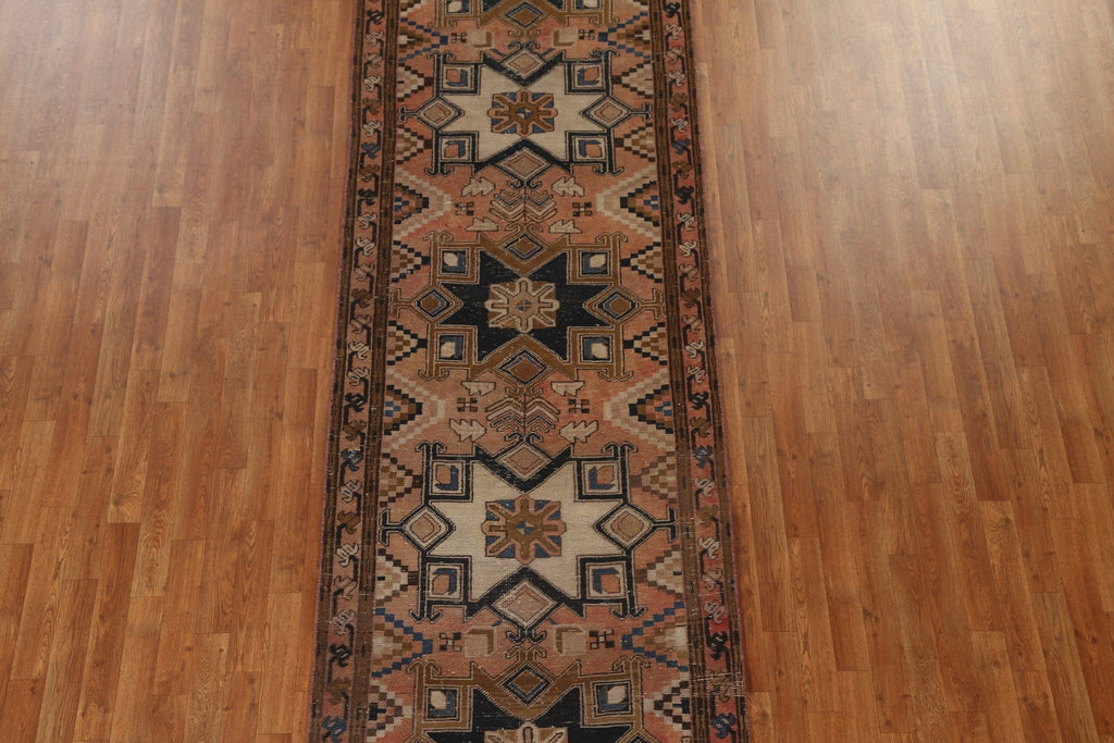 Geometric Tabriz Persian Runner Rug 3x11