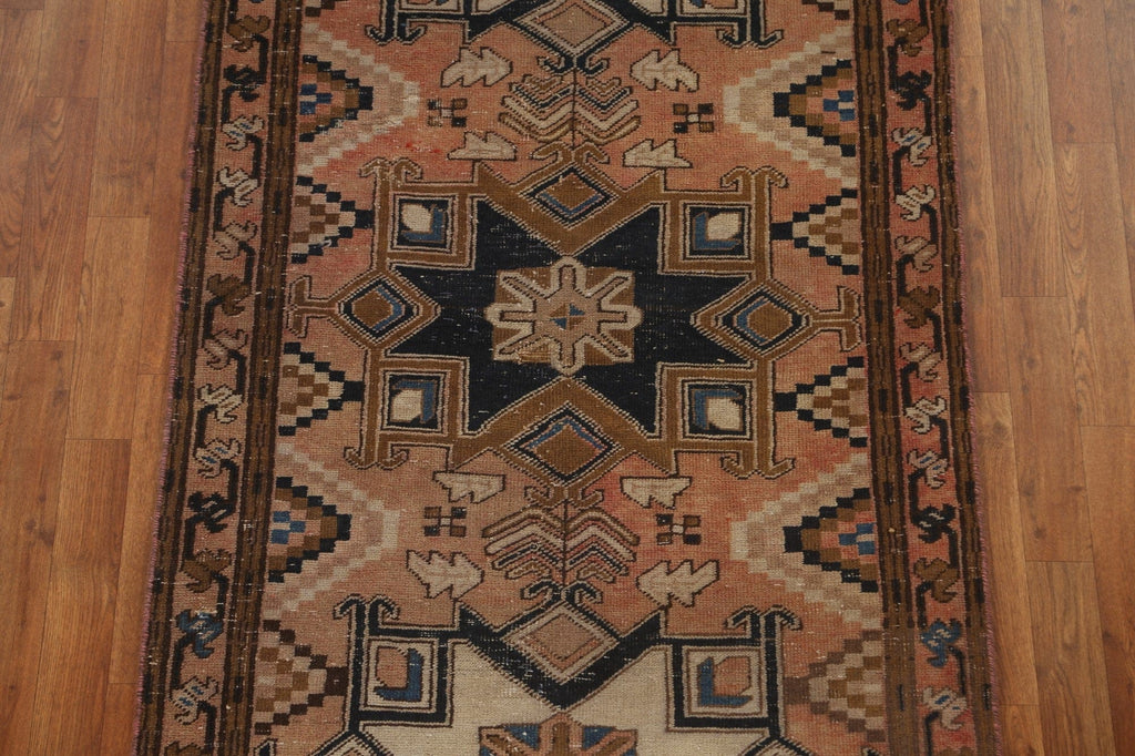 Geometric Tabriz Persian Runner Rug 3x11