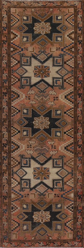 Geometric Tabriz Persian Runner Rug 3x11