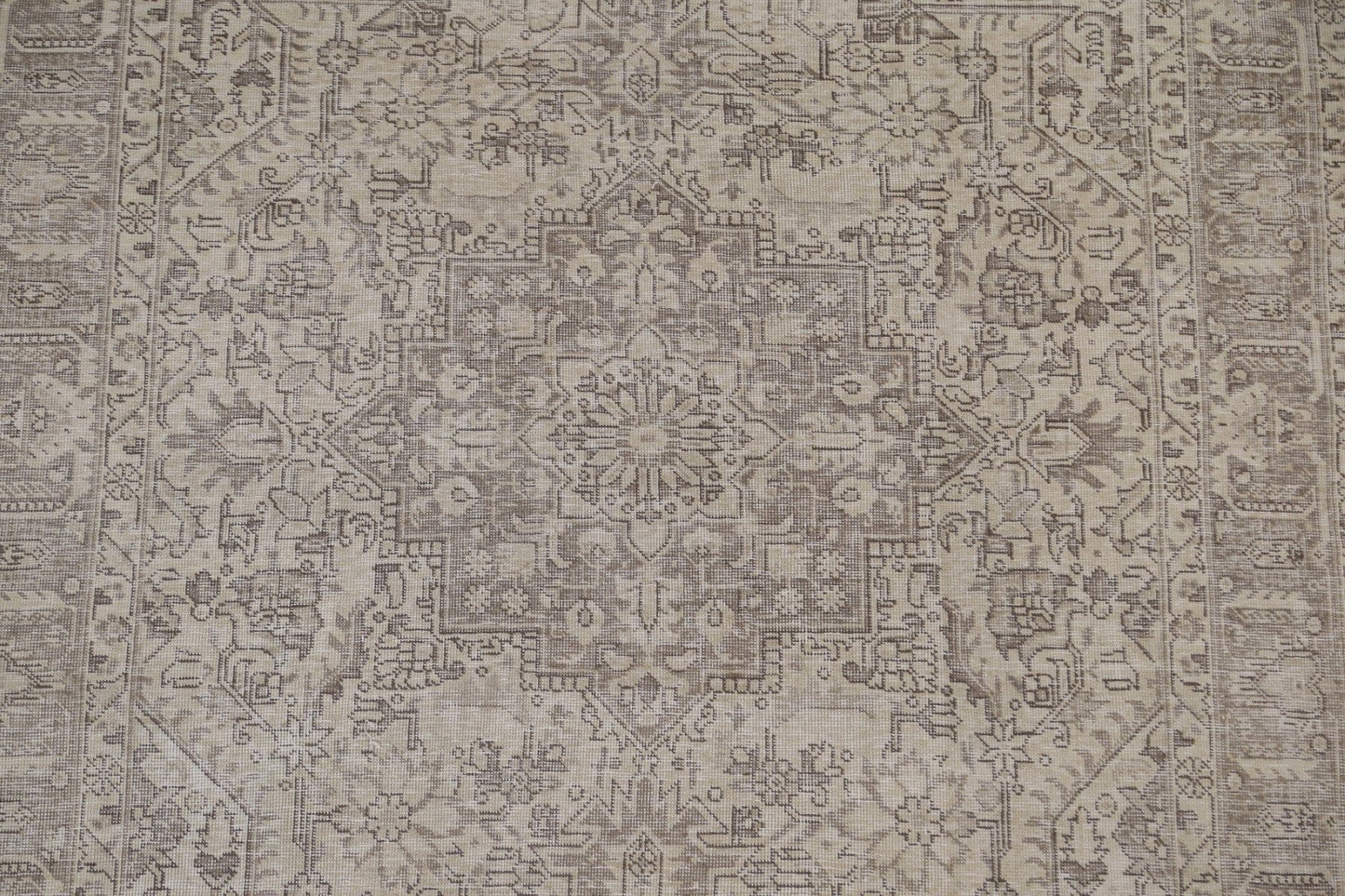 Distressed Wool Tabriz Persian Area Rug 5x6