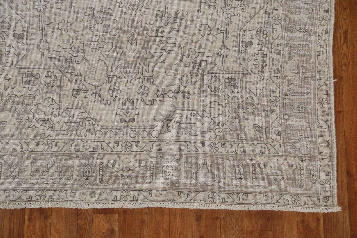 Distressed Wool Tabriz Persian Area Rug 5x6