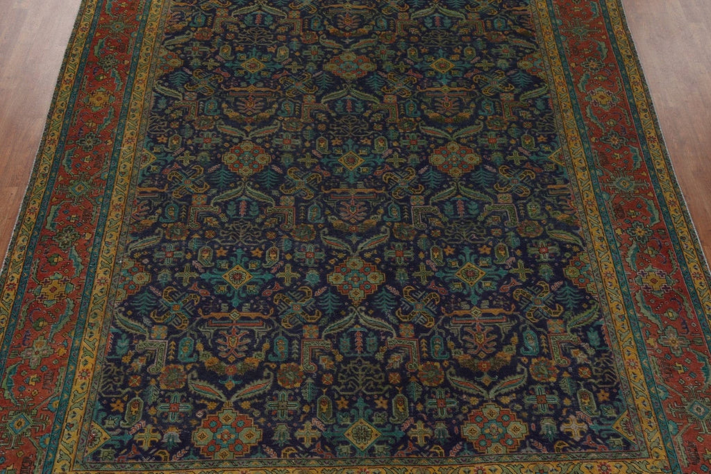 Vintage Handmade Tabriz Persian Area Rug 9x13