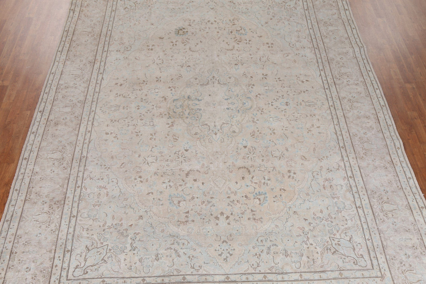 Vintage Wool Kashan Persian Area Rug 10x14