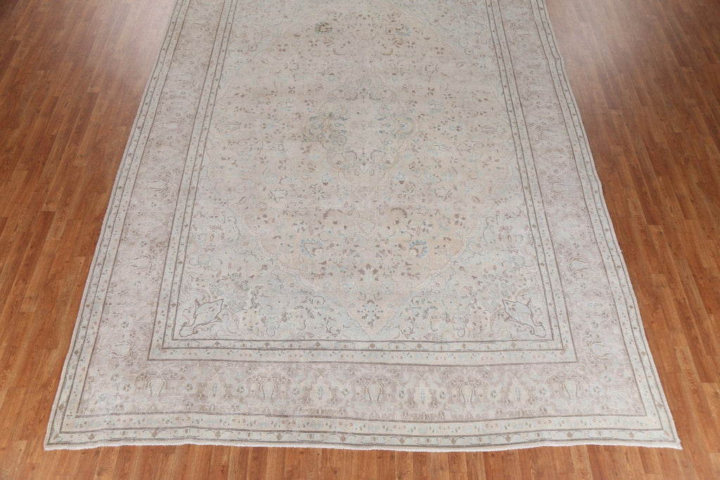 Vintage Wool Kashan Persian Area Rug 10x14