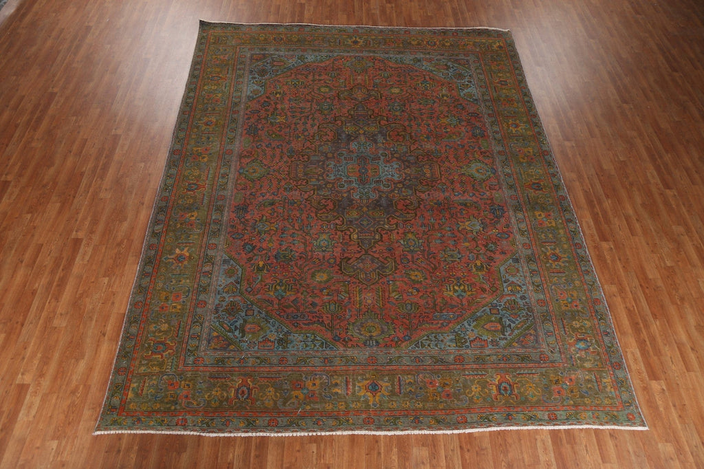 Over-Dyed Tabriz Handmade Persian Rug 10x13