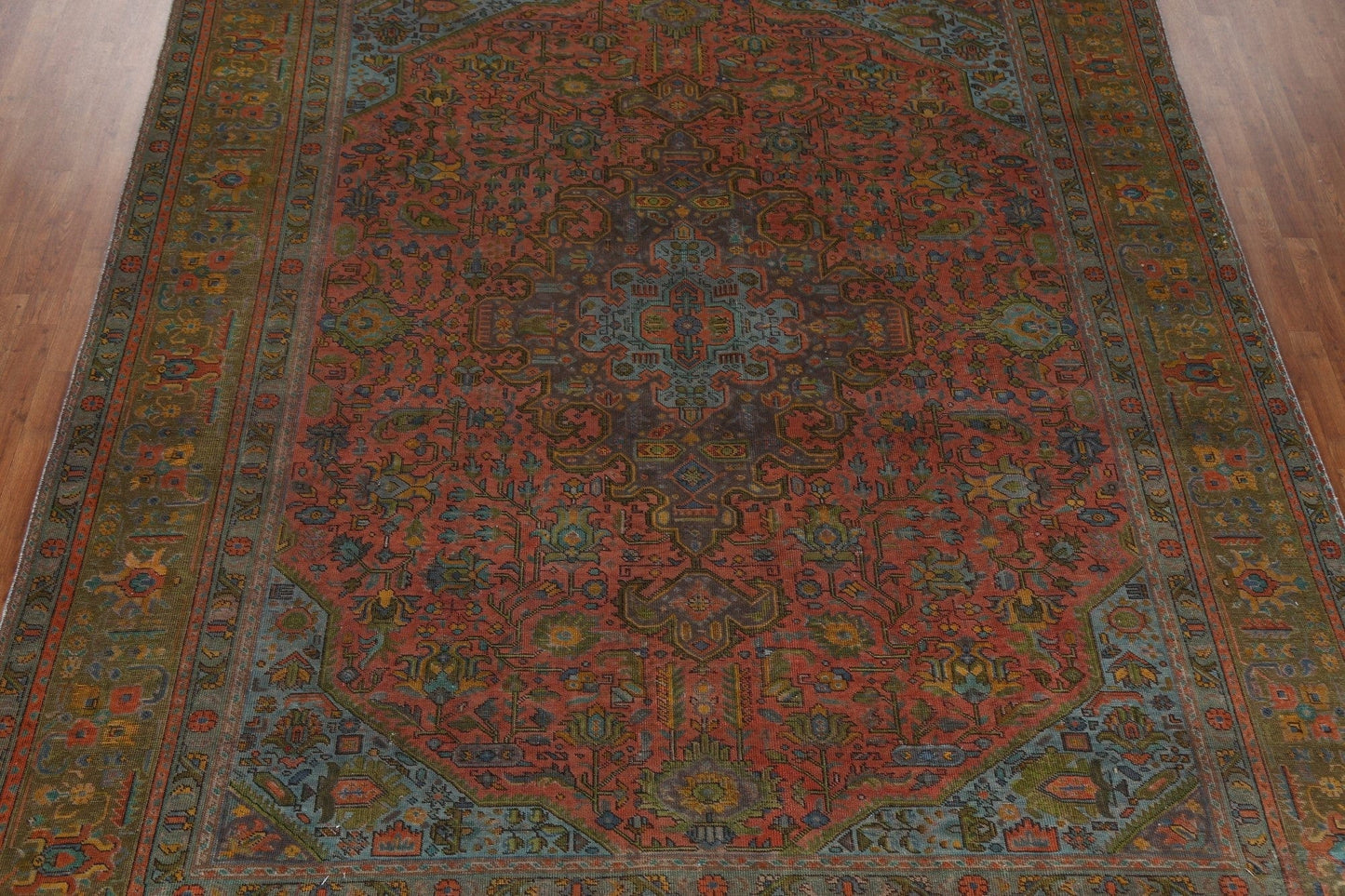 Over-Dyed Tabriz Handmade Persian Rug 10x13